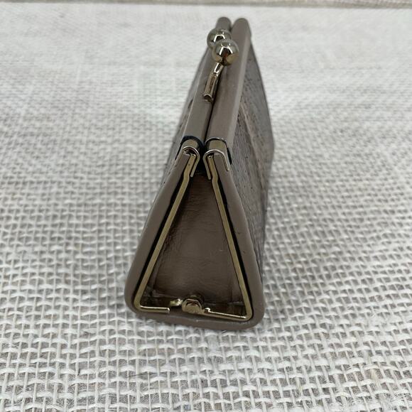 Saks Fifth Avenue Vintage Snakeskin Coin purse, Beautiful Browns and Brass - Picture 5 of 7